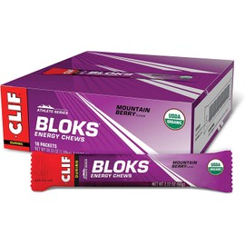‎‎CLIF Bar Bloks Energy Chews Mountain Berry - Sports Supplements, 60 g (Mountain Berry- 3 Packs)