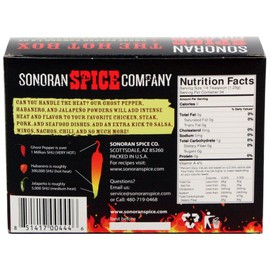 Sonoran Spice Ghost Pepper, Habanero, Jalapeno Powder Hot Box