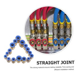 Hohopeti Air Hose Connectors Kit 16pcs Plastic Crimp Fittings Hose Connectors for Air Compressor Tools