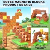 Soyee 108Pcs Magnetic Blocks Building Blocks Games STEM Toys Kids