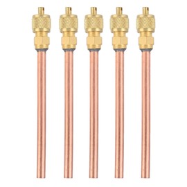 5Pcs Refrigerator Check Valve, Refrigerator Compressor, Copper Air Conditioner Conditioning Filling Valves One Way HS‑110