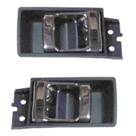 TRQ Blue & Chrome Inside Door Handle Pair Set for Nissan Pickup Truck D21 Hardbody