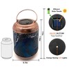 Solar Lanterns Outdoor Hanging Lantern Metal Waterproof LED Lantern with