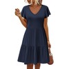HOTOUCH Summer Cotton T-Shirts Dresses for Women Casual Swing Dresses