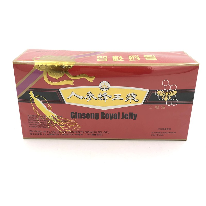 Ginseng Royal Jelly Extract Liquid 30x 10ml Ampules