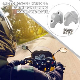 Handlebar Riser Clamp - High Strength Handle Bar Mount Clamp Handlebar Risers Bar Mount - Wear-Resistant Motorcycle Accessories Handlebar Lifting Pads Block for Motorcycles
