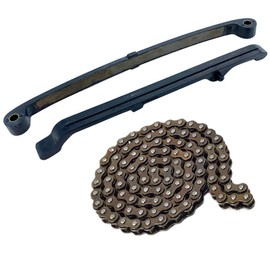 FZJDSD Cam Timing Chain & Tensioner Guide Compatible with Honda XL200R XR185 XR200 XR200R XL185S Replace 14500-427-000 14550-427-000