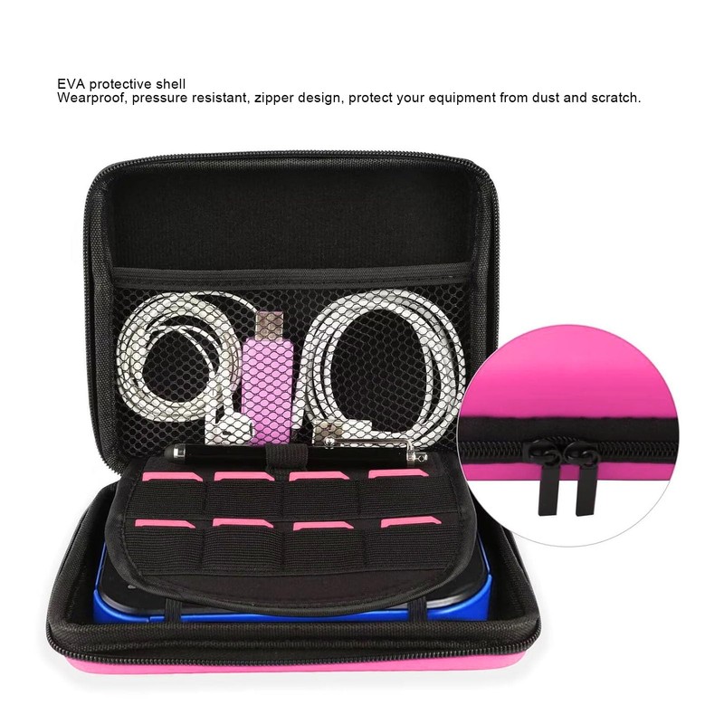 Protective Hard Shell Travel Carrying Case for 2DS with 8