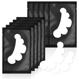 Focenat 50 PCS Under Eye Patches,Eye Pads for Lash Extensions,Eyelash Extension Pads,Under Eye Gel Pads for Lash Extensions Supplies (Black)