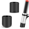 Wolec 2 Pcs Telescoping Ladder Rubber Replacement Feet - Non-Slip
