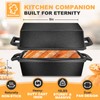 MSJGA 9×5 Inch Cast Iron Loaf Pans with Lid for