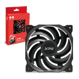 XPG VENTO120-BKCWW Ventilador para PC con Bajo Nivel de Ruido, Color Negro