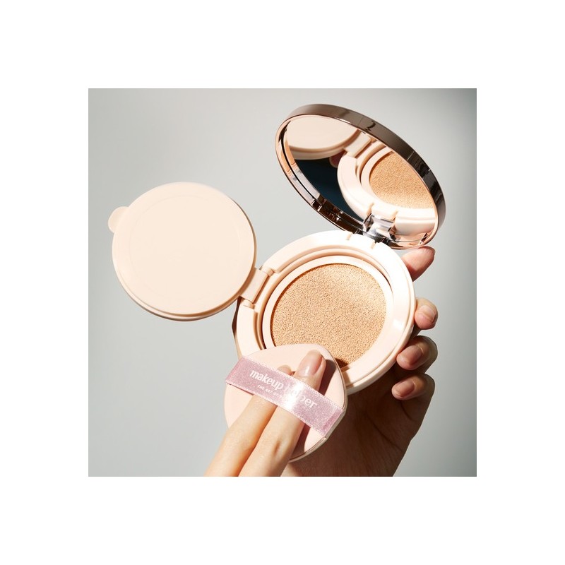 Makeup Helper Ampoule Glow Cushion 23g Rose Glitter - No.