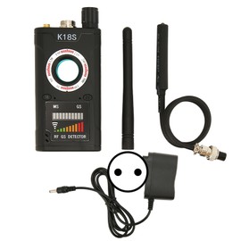 Wireless Signal Detector Safety Protection Portable Long Standby Time RF GPS Detector 100‑240V EU Plug