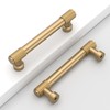 Coinkoly 10 Pack 3.75"(96mm) Champagne Bronze Cabinet Pulls Knurled Kitchen