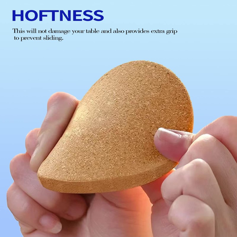 PMELCXD 16 Pcs 4 mm Thick Wooden Cork Coasters Absorbent