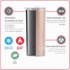 BYO TUMBLER DE ACERO INOXIDABLE DE 20 OZ DE DOBLE