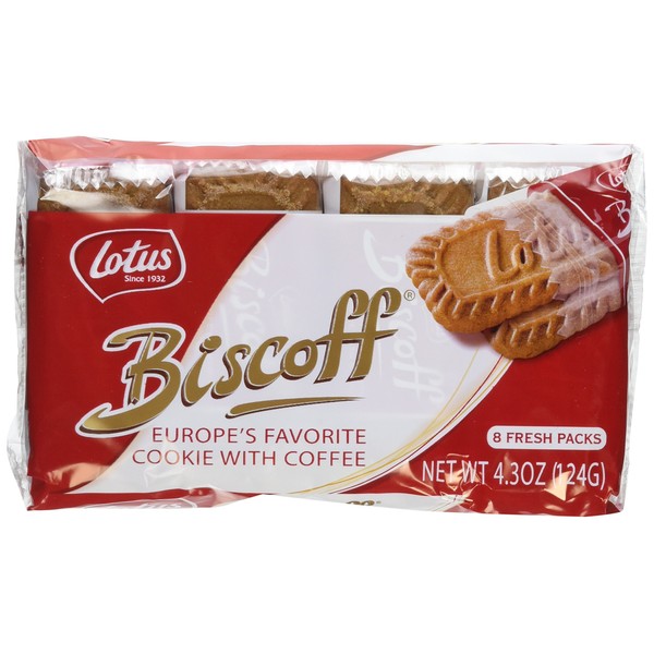Biscoff Cookies - 4.3 Ounce (Pack of 2) (16 Individual Snack Packs)