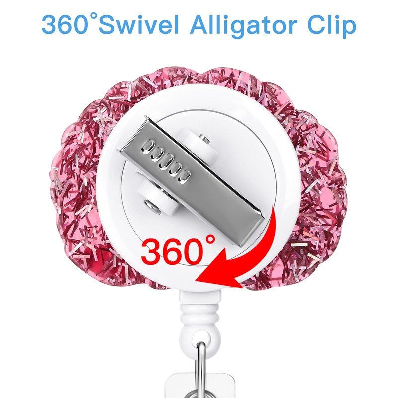Soleebee Key Fob, Extendable, ID JoJo Retractable ID Badge Holder,