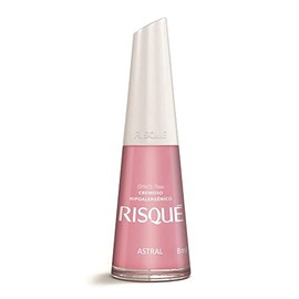 Nail Polish Risque Light Pink, Fast Dry, Hypoallergenic, Long-Lasting, Made in Brazil (Astral)