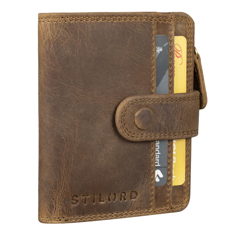 STILORD Beckett' Mini Wallet for Men Leather RFID and NFC