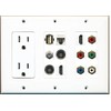 RiteAV - (3 Gang) 15A Outlet 2 HDMI Coax Cat5e