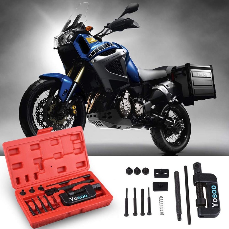 Motorcycle Rivet Tool Set, 13 Pieces Motorcycle Chain Breaker Link