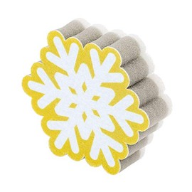 VIGAR Pack of 2 Christmas Snowflake Dish Washing Scouring Pads