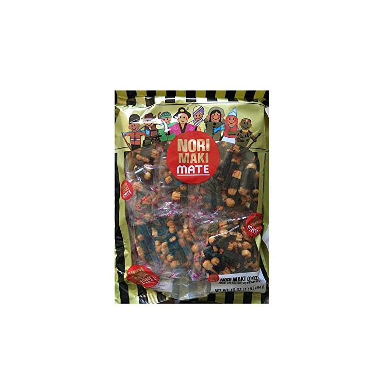 Shirakiku Japanese rice crackers Multi Pack, 16oz Each (Norimaki Mate,