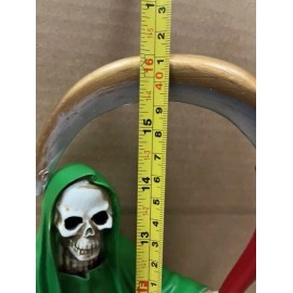 16" Green Santa Muerte Statue Holy Death Grim Reaper
