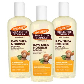Palmer's Shea Butter Formula Raw Shea Nourish Body Oil, 48-Hour Moisture, 250ml, Pack of 3 | Click 'Customise Now' for More Bulk Buy Options