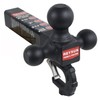 REYSUN Trailer Hitch 864011L Tri Ball Mount with Hook, Tactical