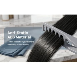 2 Peine Texturizado y Esponjoso para Barbero y Estilista, Peine de Raíz para Cabello Fino con Dientes Ensanchados, Material ABS Antiestático, Mango...