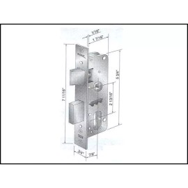Papaiz KEY & TURN  Bright Brass Papaiz 323 C-400/55 E-23 MZ-35LT3 Lock Part:PAPMZ-35L