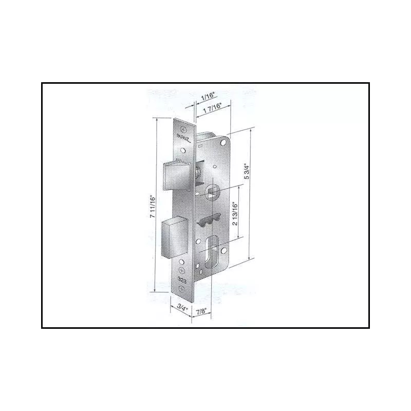 Papaiz KEY & TURN Bright Brass Papaiz 323 C-400/55 E-23