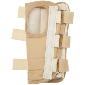 Rolyan Regular Length Enlarged Thumb Hole D-Ring Wrist Braces, Right, Extra-Large, Fixed Position Stabilizer Brace with Secure Closure for Immobilization, for Arthritis, Tendonitis, Carpal Tunnel