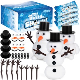 4 Pack Christmas Crafts, Air Dry Clay Snowman Craft, Do You Want to Build a Snowman Christmas Stocking Stuffers for Kids, Toddler Crafts Supplies for Christmas Winter Event Game Toys Xmas Present