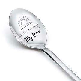 Anniversary Spoon Gifts for Couple Boyfriend Girlfriend Birthday Gifts for Women Husband Men Gifts from Wife Fiance Wedding Engagement Gifts for Couples Groom Bride Gifts for Him Her Wedding Day