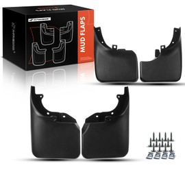 A-Premium Set of 4PCS Mud Flaps Splash Guards Mudguards Mudflaps with Hardware Kits Compatible with Toyota Land Cruiser, 1990-1997, Sport Utility, (Without Fender Flares), Front LH RH and Rear LH RH