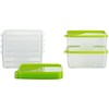 MiraHome Food Storage Containers Freezer Containers 1.3 L Rectangular High