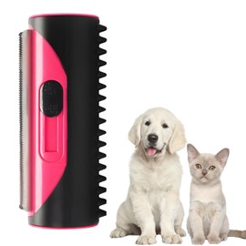 EZONEDEAL 3in1 Self Cleaning Slicker Brush, Hair Rollbrush Grooming Brush For Dogs Cats Pet Brush Tool Gently Removes Loose Undercoat, Mats Tangled Hair Massage, Suitable for Shedding & Haired Pets