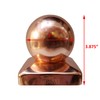 3.5" Copper Ball Post Cap - Fits 3.5" x 3.5"