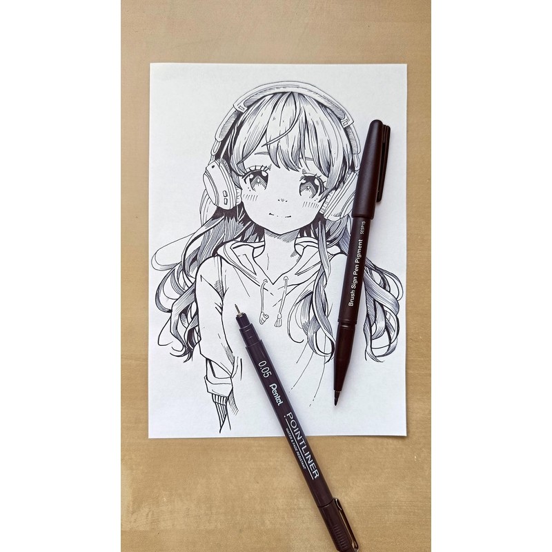 Pentel Arts YS20PSESP, Manga Masters Pen Set, 4 Pointliner Tip