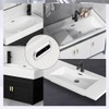 Set of 6 Plastic Sink Overflow Ring Cover for Tap