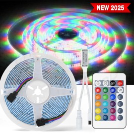CHUSYYRAY RGB 5M 12V Waterproof Multicolor LED Decor Light Strip For Boat Truck Car SUV RV
