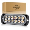 6X LED Amber Strobe Lights Vehicle Emergency Strobe Lights for