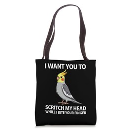 Cute Cockatiel Design For Men Women Parakeet Cockatiel Lover Tote Bag