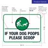Sigo Signs, Dog Poop Sign, Funny Clean Up After Your