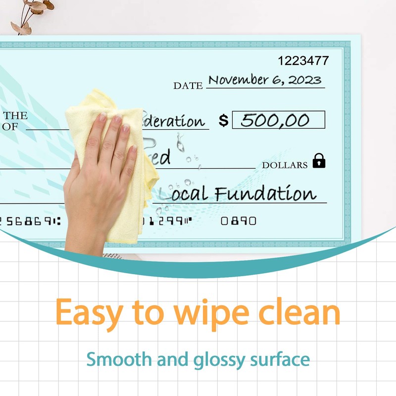 Giant Reusable Dry Erase Check 30x16 Inch - Large Presentation
