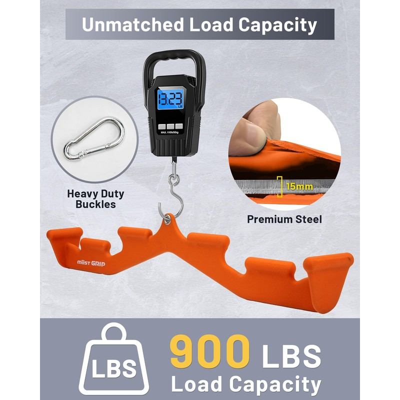 MOST GRIP LAT Pull Down Bar with 6 Ergonomic Handles,